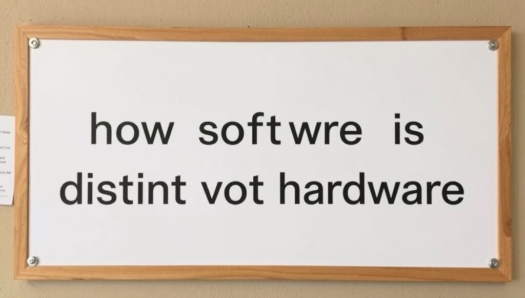 Software Is Distinct From Hardware: Understanding the Key Differences